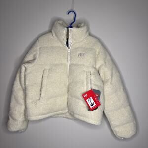 Helly Hansen YU Teddy Pile Fleece Jacket Womens New With tags Size Large Cream
